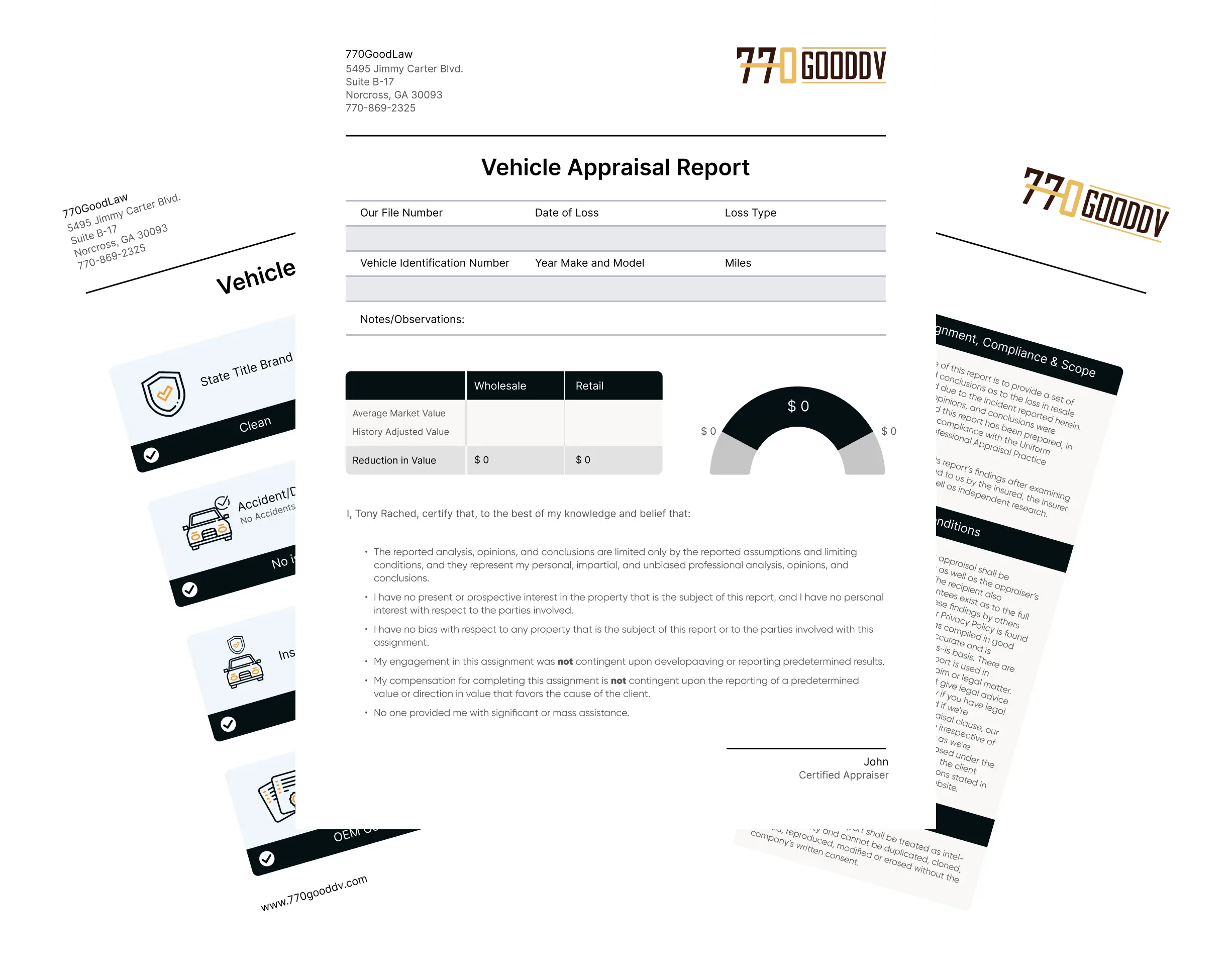 vehicle appraisal report